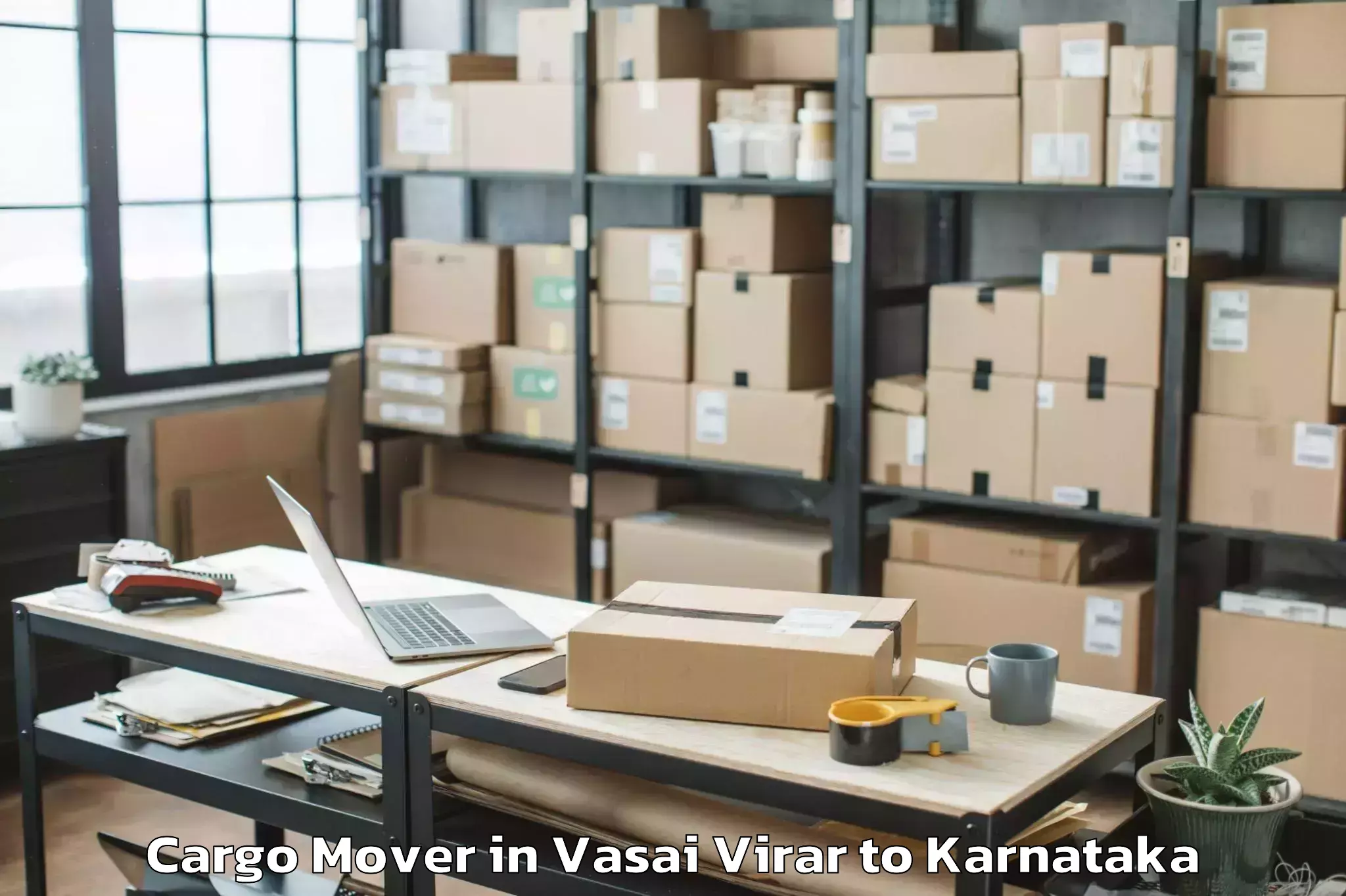 Book Vasai Virar to Garden City University Bangalo Cargo Mover